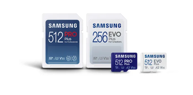 appel vaas desinfecteren Samsung lanceert nieuwe geheugenkaarten: PRO Plus en EVO Plus microSD en SD- kaarten” | Techtesters